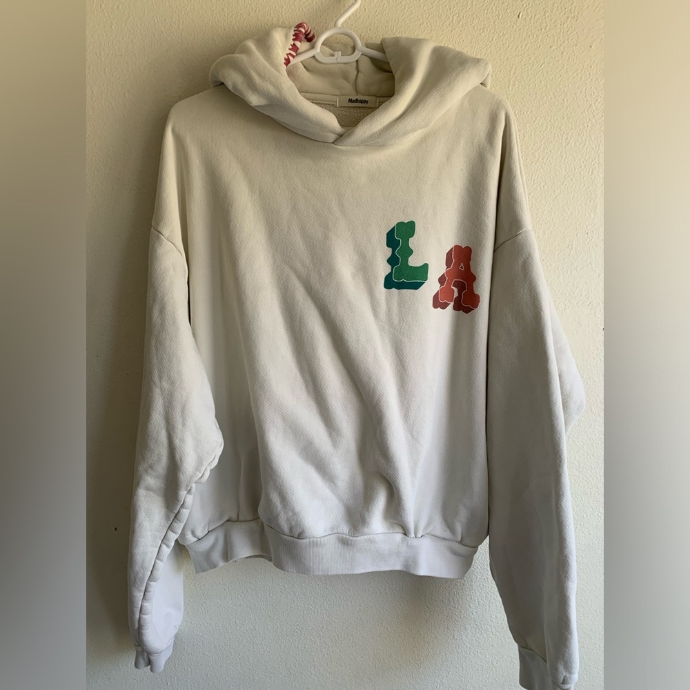 Madhappy Melrose Pop Up Rare Hoodie LA Logo Pullover Small Oversized Unisex